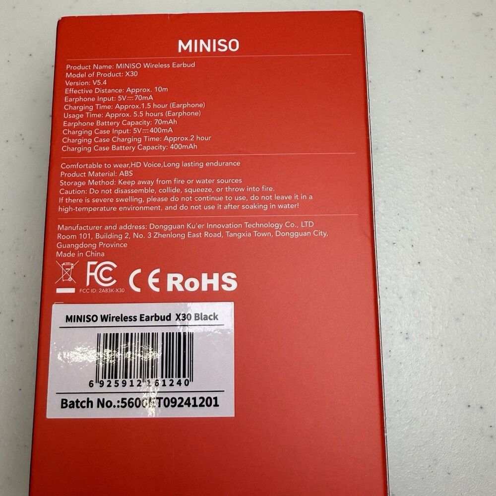 Wireless Earbuds Bluetooth Translation Miniso Translate Lightweight HD Voice - Picture 4 of 6
